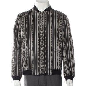 Saint Laurent Ikat SS 2018 Reversible Bomber Jacket